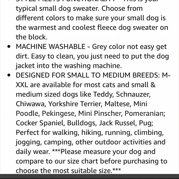 Dociote Fleece Easy on Dog Vest Med. - Picture 14 of 14